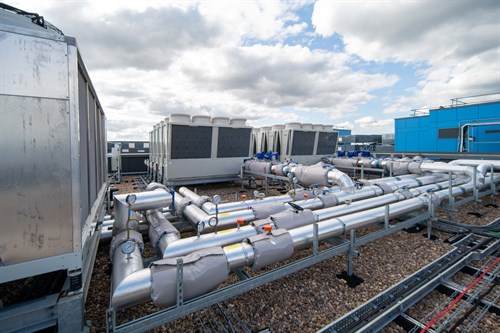 Heat Pumps On Roof Of New Women And Childrens Building At The Countess Of Chester Hospital 1